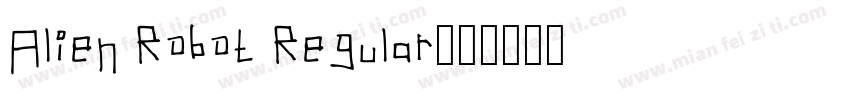Alien Robot Regular字体转换